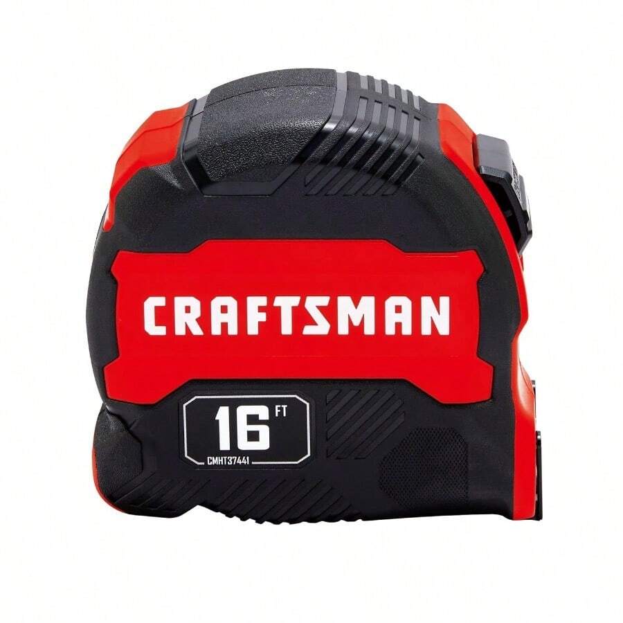 CRAFTSMAN CMHT37441S - Cinta métrica compacta de fácil agarre 16 pies - Rojo - Ver 1