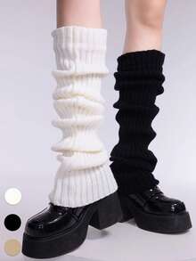 70cm Yoga Leg Warmers For Women, Knitted Thigh High Leg Warmers, Warm Over The Knee Leg Warmers, Thick Leg Warmers For Autumn/Winter