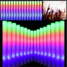 CamelParty 38/100/70PCS Color LED Foam Light Stick, Concert Light Stick, Three Color Flicker Modes Can Be Freely Switched, And The Luminous Effect Is Durable And Eye-Catching, Suitable For Concerts, Weddings, Family Gatherings, And New Year Carnivals - 杏色 - 查看 1