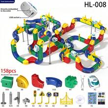 3D Modular Electric Train Set Toy For Children 3+ Years Old, Flexible Track Building, 360° Rotation, Gravity-Defying, STEM Learning Gift - Multicolor - View 15