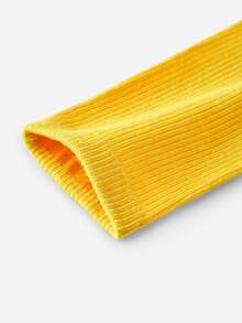 LUVLETTE 1 双女士休闲中筒袜，适合日常穿着、通勤、户外活动和旅行，秋季袜子 - 黃色 - 查看 4