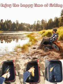 1个可折叠钓鱼桶，多功能EVA钓鱼袋，活饵容器和鱼类保鲜桶，10加仑/8加仑/6加仑/4.8加仑/3加仑活鱼容器（多功能EVA户外可折叠鱼袋 - 活饵和鱼类保鲜容器 - 8加仑、6加仑、4.8加仑、3加仑可折叠饵料桶，多功能鱼桶，活鱼容器，鱼类保鲜桶，户外露营钓鱼袋）