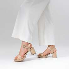Women Heeled Sandals - Apricot - View 9