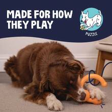 Interactive Puzzle Toy For Dogs With Treat Compartment, Mental Stimulation Chew Toy For Boredom Relief, Orange - 1 - View 5