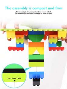 500pcs Children's Funny Large Building Blocks - Assembly Toys - Creative DIY Assembly Model - Improve Thinking And Hands-On Ability - Multicolor - View 4