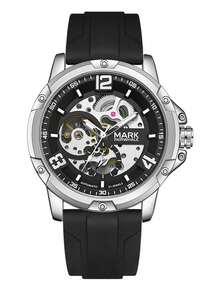 男士多功能机械表，双面镂空圆形夜光商务腕表，休闲时尚机械腕表，推荐作为礼物送给朋友或男友 FW-6019 - 均碼 - 查看 11