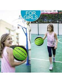 EstiloBaloncesto Para NiñOs, TamañO 3 (22 Pulgadas), TamañO 5 (27.5 Pulgadas) Para Juegos De Juego, Patio Trasero, Parque Al Aire úLtima IntervensióN, Playa Y PiscinaVersióN Mejorada - Negro y verde - Ver 4