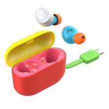 JLab Go Pop+ True Wireless Bluetooth Earbuds + USB Charging Case, Dual Connect, IPX4 Sweat Resistance, Bluetooth 5.1 Connection, 3 EQ Sound Settings Signature, Balanced, Bass Boost, Confetti - Fruity Pebbles - View 3
