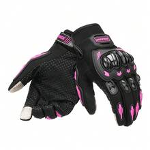 1 par de guantes de motocicleta para conducir, guantes de motocicleta de dedo completo para ciclismo, guantes de protección para carreras de motocicletas con pantalla táctil, guantes deportivos de motocross, accesorios de ciclismo, esenciales para conducir, regalos para hombres y mujeres conductores - Multicolor - Ver 14