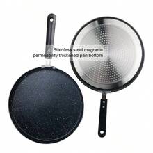 ABKOK 1件/7件套铝制炊具套装，包括煎锅、汤锅、煎饼锅和硅胶厨具，导热性高，减少等待时间，帮助食物均匀受热，多功能厨房组合，单个锅具可单独出售。