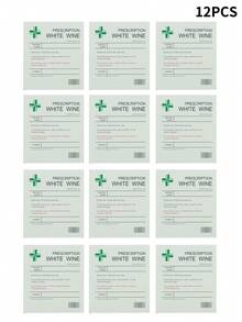 6pcs Funny Prescription Wine Labels, Christmas Novelty Labels, Wine & Champagne Bottle Stickers