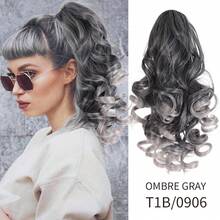 12" Ponytail Extension, Classic Loose Curly Wavy Claw Clip Pony Tails Hair Extensions Hairpieces For Women - Multicolor - View 21