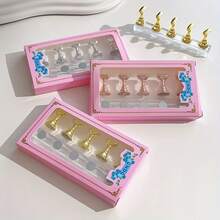 Acrylic Nail Practice Display Stand With Strong Magnetic Nail Plates, Transparent Acrylic Nail Art Practice Board For Beginners, Nail Salon Manicurist Tools,Makeup Bag,Travel Essential - Multicolor - View 4