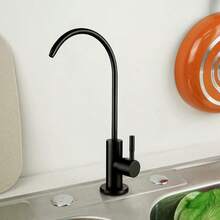 swfggGrifo de Filtro Purificador de Agua Potable Llave de Filtro de Agua para Cocina Grifo de filtro Grifo Giratorio de Acero Inoxidable de 360 ​​Grados Negro Mate SP-10016-Neg - NegroMate - Ver 4