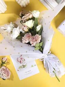 10pcs 27*19in Red Heart Wrapping Paper, Heart-Shaped Tissue Paper For Gift Packaging, Bouquet, Holiday Party Decor, Valentine's Day Atmosphere Decor, Wedding Party Small Gifts