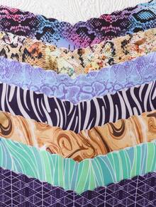 Bộ 7 chiếc quần lót nữ gợi cảm họa tiết da báo, không đường may, chất liệu vải mềm mại, thoải mái. - Nhiều màu - Xem 4