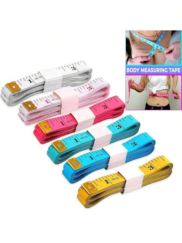 Soft Ruler, One Side Marked In Centimeters, Other Side Marked In Inches, Body Measuring Tape, Sewing Tailor Ruler, Mini Ruler, Suitable For Sewing, Holiday Gift, Kitchen Essential, Unisex Gift, Teacher's Day Gift, Mother's Day Gift, Home Goods