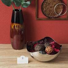 Hosley Set of 4 Silver Finish Metal Bowl 5.75 Inch Diameter Ideal for Potpourri LED Candles Weddings Special Events Center Pieces Craft. Use Decor to Coordinate O3 - Plateado - Ver 7