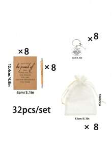 4/12/20 件套，团队礼品，员工感谢礼品，圆珠笔和口袋励志笔记本，附赠励志钥匙扣和手提袋，办公礼品，适合员工、志愿者、护士、教师、同事，团队建设退休礼品（4 件套 = 1 支圆珠笔 + 1 本口袋励志笔记本 + 1 个励志钥匙扣 + 1 个手提袋），成人圣诞礼物，个性化礼品，秘密圣诞老人礼物 - 彩色 - 查看 16