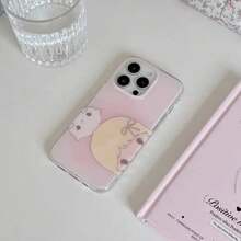 Cartoon INS Pink Cute Cat & Girl Phone Case For 17 Air 16 Pro Max 15 14 Plus 13 12 11 Pro Shockproof Silicone Back Cover. Christmas Accessories. 2026HOT Fall 17 Pro Case Anime Mobile Phone Case Girlfriend Or Boyfriend Phone Cases 14 Pink Christmas Family Rilakkuma Funda Para S25 Ultra Gifts For Men Bear Phone Case An Excellent Gift For Friends Phone Cases Pink Phone Case - 1 - 查看 4
