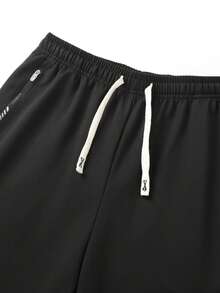 Manfinity Streetrush Women's Solid Color Pants, Suitable For All Seasons, Soft And Comfortable Fabric, Suitable For Running, Fitness And Daily Wear, Women's Black Jogger Pants - Black - View 6