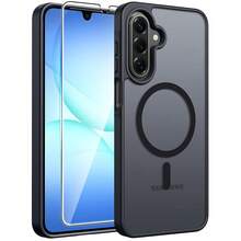 For Galaxy A17 5G Phone Case: For Galaxy A16 5G Phone Case [Compatible With Mag] Matte Translucent [Screen Protector] Military Grade Protection For Samsung A 17 & A 16 Cases - Black - Black - 查看 1