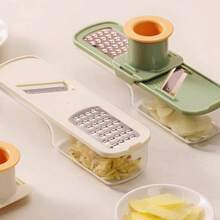 Prensa y molinillo de ajo manual - Material de plástico duradero, fácil de usar, triturador y picador de ajo multifuncional y portátil, sin necesidad de electricidad, diseño compacto, adecuado para uso en la cocina - Multicolor - Ver 8