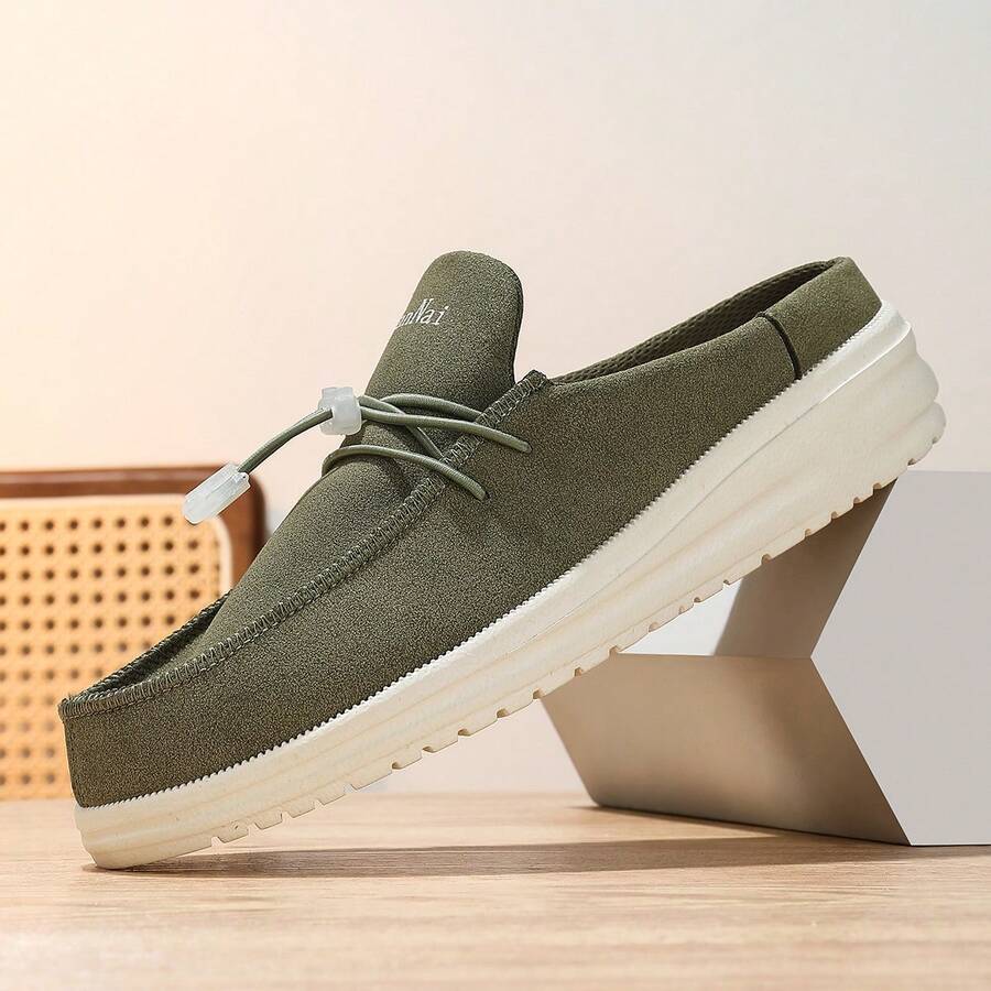 Women's Fashion Slip-On Loafers, Versatile New Style, EVA Soft Sole, Comfortable & Durable - Army Green - View 1
