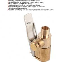 Mandril para inflar Llantas, Conveniente Conector de válvula de llanta Brillante Prctical Duradero para inflar Llantas,37121431 - Multicolor - Ver 5