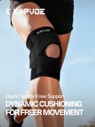 Kapvoe Knieschoner Kniebandage Radfahren Unterstützung Gelenkschmerzen Patella Schutz Sportschutz Bänder Laufen Fitness Schutzausrüstung