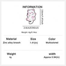 1PC Kawaii Cat Series Enamel Pin UFO Brooches For Women Lapel Pins Badge On Backpack Cloths Accessories Fashion Jewelry Gifts