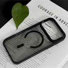 Una funda para teléfono azul, moderna, minimalista y muy popular, que ofrece un tacto agradable y protección para los botones. Es transpirable, disipa el calor, es resistente al polvo y adecuada tanto para hombres como para mujeres. Compatible con fundas para iPhone 17/16/15/14/13/12/11 Pro Promax Plus/X/Xsmax y Galaxy A14/15/16/35/53/S22/23/24/25 Ultra Plus. Un regalo ideal para hombres y mujeres. - Negro - Ver 1