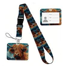 Animal Collection The Vertical Card Holder Horizontal Card Neck Strap Lanyards For Keys Keychain Badge Pass Hang Rope - Multicolor - View 77