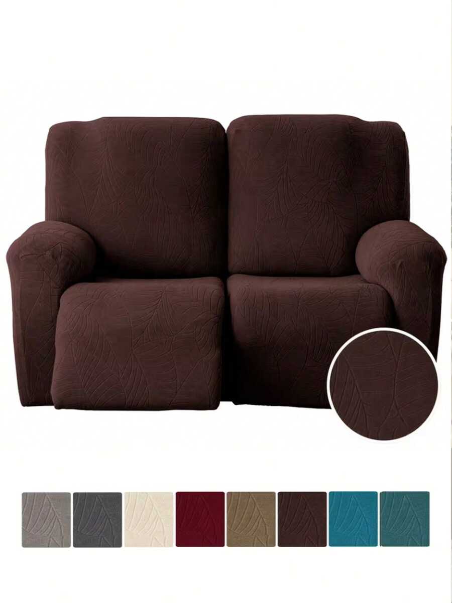 2-Seater Recliner Sofa Cover, Stretchy Combination Recliner Sofa Slipcover, Soft Elastic Washable Furniture & Pet Protector