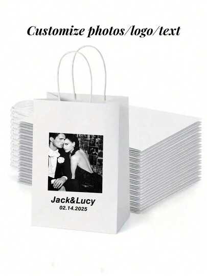 Custom Gift Bags, Custom Wedding Gift Boxes, Handled Paper Bags, Reusable Commercial Paper Bags, Personalized Gift Bags, Gift Packaging, Retail Product Bags, Birthday Party Gift Bags, Wedding Gift Bags, Party Gift Bags, Fashionable And Minimalist, Customizable, Personalized, Unique, Suitable For Anniversaries, Birthdays, Daily Use, Weddings, Graduations And Other Occasions.