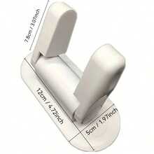 Cerradura de puerta para niños, cerradura de  para niños, cerradura de protección para el hogar, suela adhesiva, fácil instalación sin herramientas! Baby shower casa decoración regalos - Blanco - Ver 2