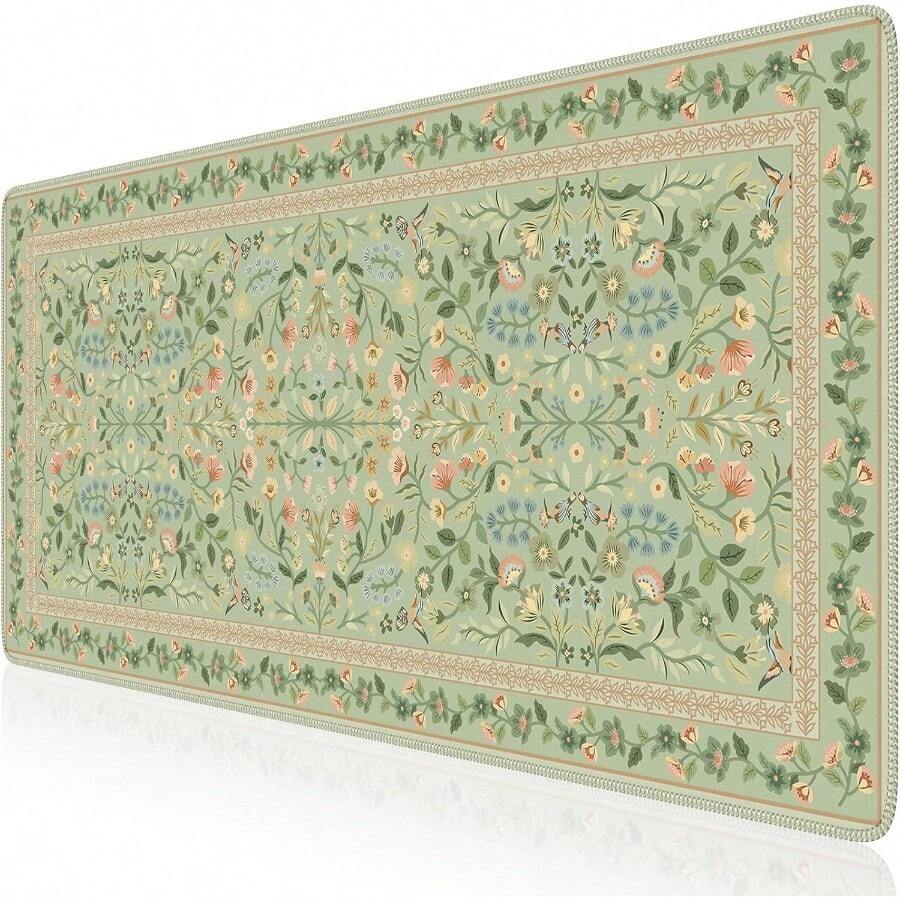 ICasso - Computer Mouse Pad For Keyboard And Mouse, Large Non-Slip Mouse Pad With Stitched Edges For Computer, Light Green - 80*30*0.2cm - View 1