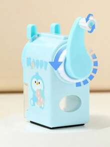 1pc Cute Cartoon Manual Pencil Sharpener, Creative Stationery Pencil Sharpener For Students, School Supplies, Holiday Gift, Learning Reward, Back To School, Valentine's Day