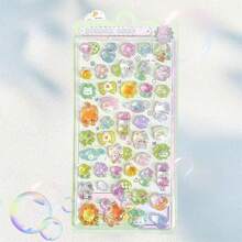 1pc Minimalist And Beautiful Kawaii Series Stickers | Reusable And Residue Free Decoration For DIY Decoration Of Notebooks, Clippings, Diaries, Girls' Favorite Style, Ramadan, Back To School Season, Valentine's Day Gifts, Sticker Stickers - Multicolor - View 10