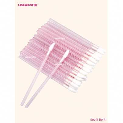 1 szt./50 szt./100 szt./200 szt./400 szt./600 szt./800 szt./1000 szt. Jednorazowe pędzelki do ust - bezpyłowy aplikator do błyszczyka i szminki, odpowiedni do makijażu