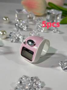 Portable LED Finger Counter, Ring Counter, Fresh Color Counter, Electronic Rosary Prayer Counter, Stylish Lightweight Bicolor Counter, Multi-Color Options, Suitable For Indoor/Outdoor Counting, Prayer Counting, Sports Counting, Holiday Gifts, Etc. - Multicolor - View 26