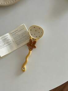 可爱甜点造型勺、陶瓷面包汤匙、萌趣浆果勺、煎饼/菠萝/牛角面包造型甜点勺、优雅厨房用勺