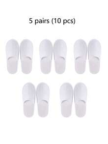 1-20双一次性拖鞋，SPA拖鞋，室内拖鞋，男女通用室内拖鞋，轻便闭趾防滑拖鞋，适合酒店、居家、旅行，舒适防滑一次性拖鞋，返校用品 - 彩色 - 查看 11