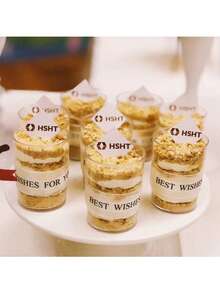 100/60/30/10个装 100毫升透明塑料杯，适用于布丁、果冻、冰淇淋、甜点等，透明杯，冰淇淋，透明布丁杯，派对，婚礼，餐饮，食品容器，迷你甜点，开胃菜杯，餐厅迷你开胃菜杯 - 彩色 - 查看 4