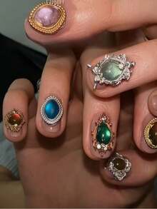 1 Peça Molde de Silicone para Jóias de Unhas 3D Estereoscópicas, Modelo de Decoração de Arte de Unhas Sweet Y2K, Ferramenta de Modelo de Unha Transparente DIY Acessório