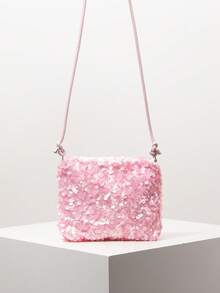 Women's Sequin Crossbody Bag, Bridal Party Clutch, Wedding Accessories, Women's Gift, Valentine's Day (Random Pattern) - Pink - View 1