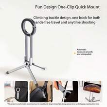 Novo suporte magnético para celular com clipe, ideal para caminhadas, tripé multifuncional e portátil para fotografia e transmissões ao vivo ao ar livre. - Multicolorido - Ver 5