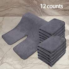 1/6/12条装沙龙面部按摩巾，超柔软微纤维定制面部裹敷SPA美容护理面部裹敷巾 - 多色 - 查看 15