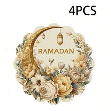 Bộ 2/4/6 tấm lót bàn ăn trang nhã theo chủ đề Ramadan, được trang trí bằng họa tiết trăng và đèn lồng, kích thước 15 inch, thích hợp cho các buổi họp mặt, bữa ăn và trang trí ngày lễ. Cũng thích hợp cho trang trí nhà cửa, trang trí bàn ăn ngày lễ, trang trí nhà kiểu nông trại, trang trí theo phong cách nông trại. Tấm lót bàn có thể giặt được, chất liệu bền, thích hợp cho trang trí bàn ăn ngày lễ và giải trí tại nhà. - Nhiều màu - Xem 14