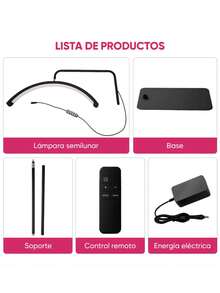 Diamond Eyelash Lamp With LED Control Floor Lamps - 黑色 - 查看 2